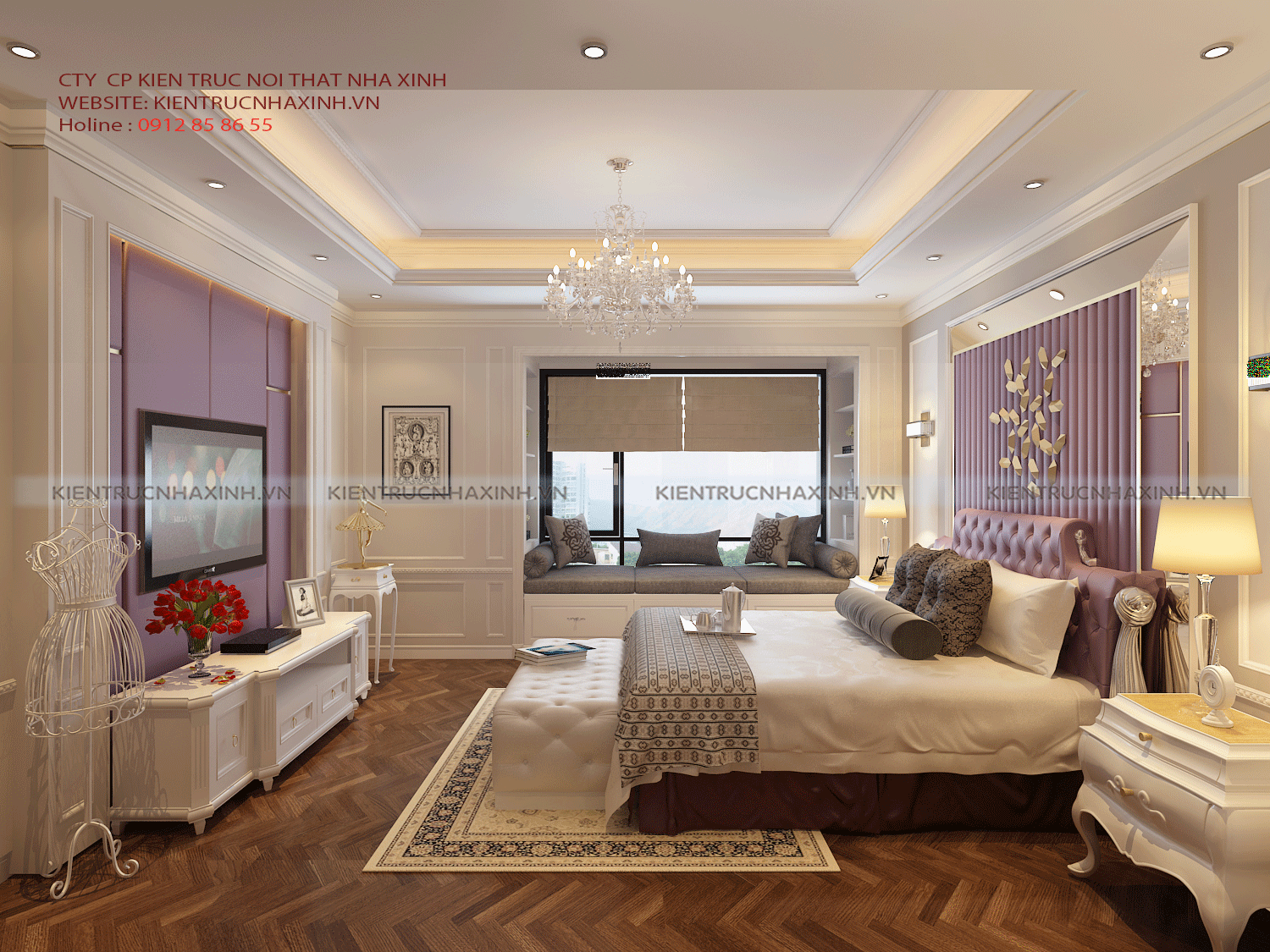 Mẫu thiết kế nội thất nhà ở gia đình A Lý - Royal city