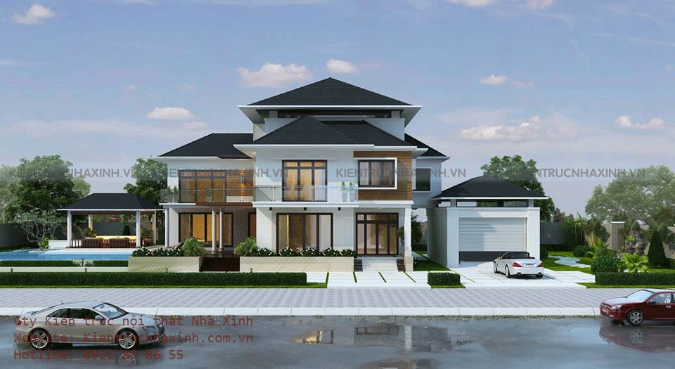 Mẫu thiết kế biệt thự gia đình A Trong - TP Hải Dương