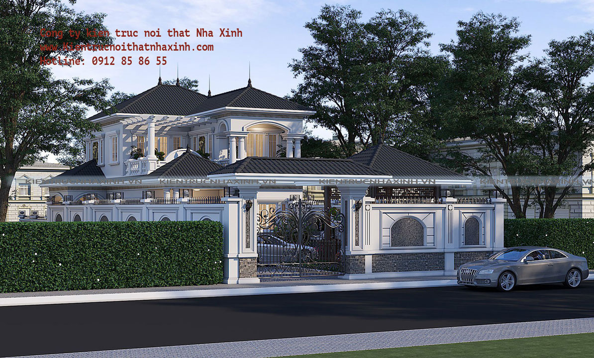 Mẫu thiết kế biệt thự gia đình chị Anh - Chi Nê - Hoà Bình