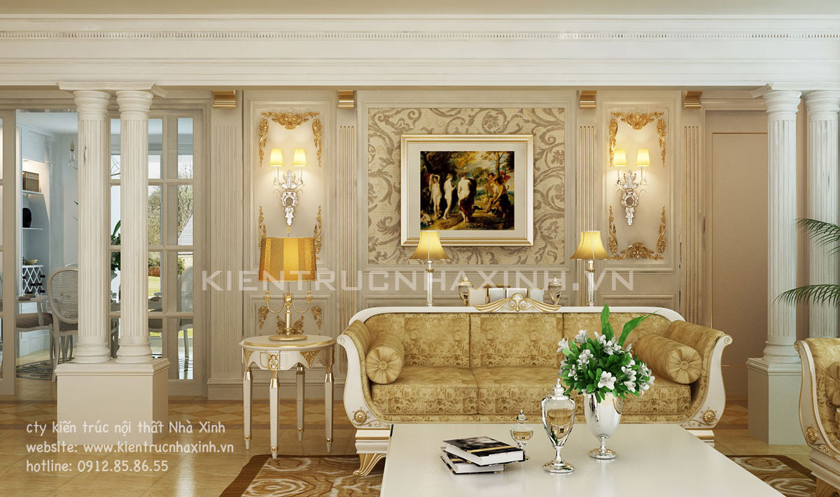 Mẫu thiết kế nội thất nhà ở gia đình chị Quỳnh, đô thị mới Sài Đồng