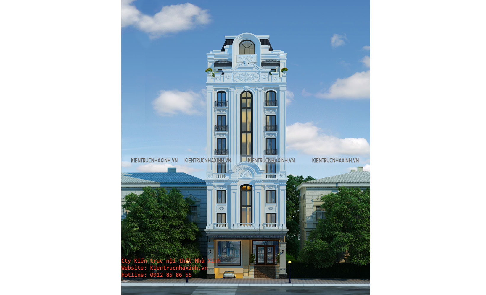 Mẫu thiết kế nhà phố 9m x 20m gia đình A Quang