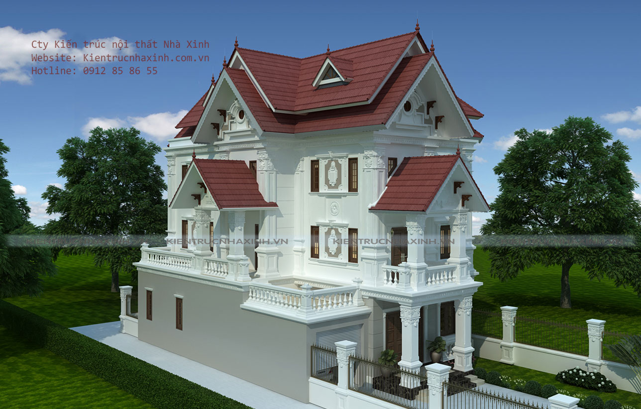 Mẫu thiết kế biệt thự 11m x 25m gia đình A Đăng