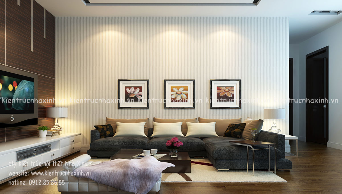 Mẫu thiết kế nội thất nhà ở gia đình A Hiếu - Time City