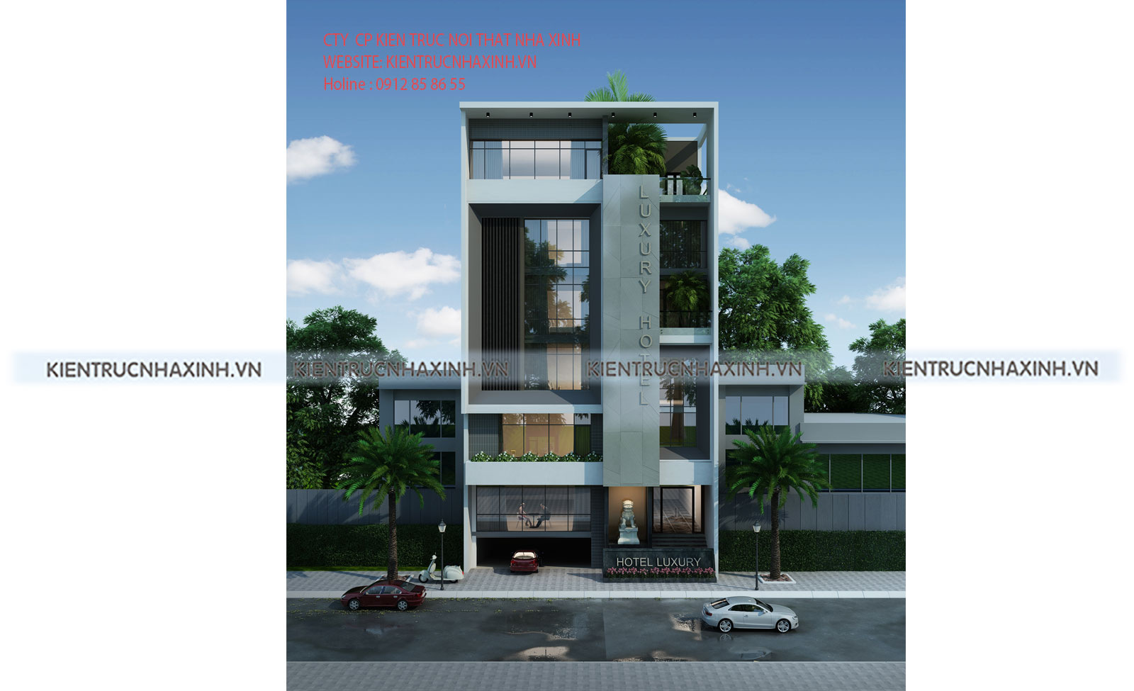 Mẫu thiết kế khách sạn mini - Tp Bắc Ninh