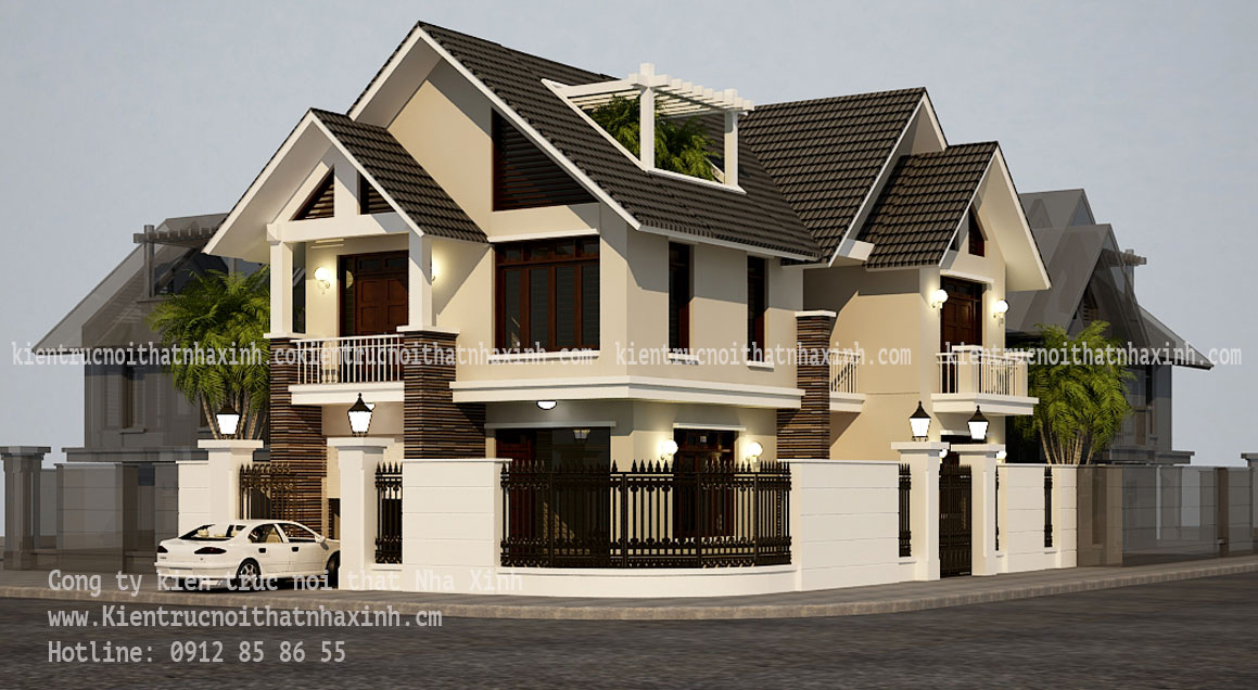 Mẫu thiết kế nhà 9m x18m gia đình A Trung