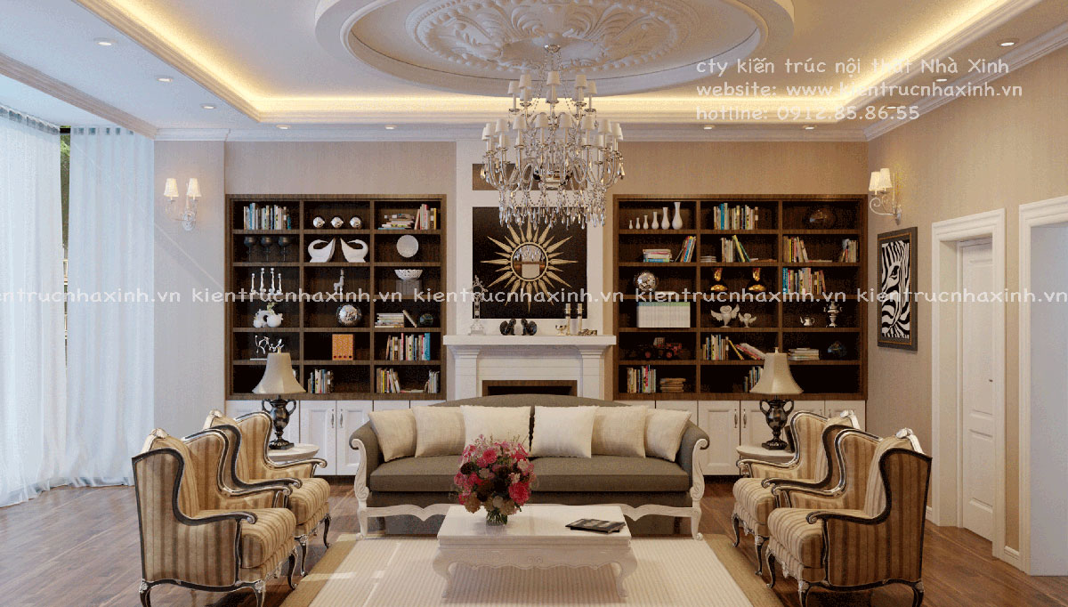 Mẫu thiết kế nội thất nhà ở gia đình chị Hằng TP Nam Định